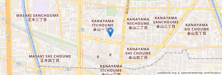 Mapa de ubicacion de 都市再生機構中部支社名古屋住宅管理センター en 日本, 愛知県, 名古屋市, 中区.