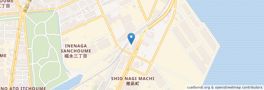 Mapa de ubicacion de 雇用・能力開発機構愛知センター(中部職業能力開発促進センター名古屋港湾労働分所) en Japon, Préfecture D'Aichi, 名古屋市, 港区.