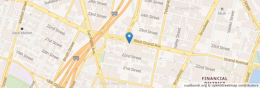 Mapa de ubicacion de USPS West Grand Carrier Annex en Amerika Birleşik Devletleri, Kaliforniya, Alameda İlçesi, Oakland.