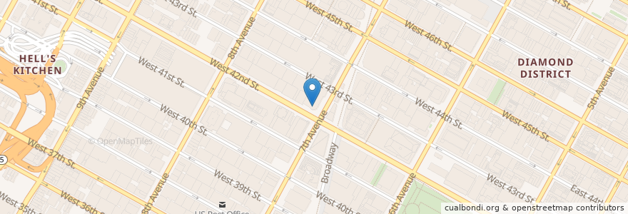 Mapa de ubicacion de Chase en Estados Unidos De América, Nueva York, Nueva York, New York County, Manhattan, Manhattan Community Board 5.