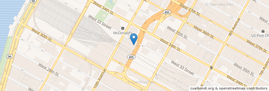 Mapa de ubicacion de Seattle Coffee Roaster en 美利坚合众国/美利堅合眾國, 纽约州 / 紐約州, 纽约, 纽约县, Manhattan, Manhattan Community Board 4.