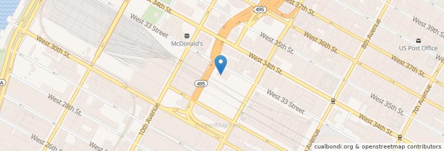 Mapa de ubicacion de Frame gourmet catery en 美利坚合众国/美利堅合眾國, 纽约州 / 紐約州, 纽约, 纽约县, Manhattan, Manhattan Community Board 4.