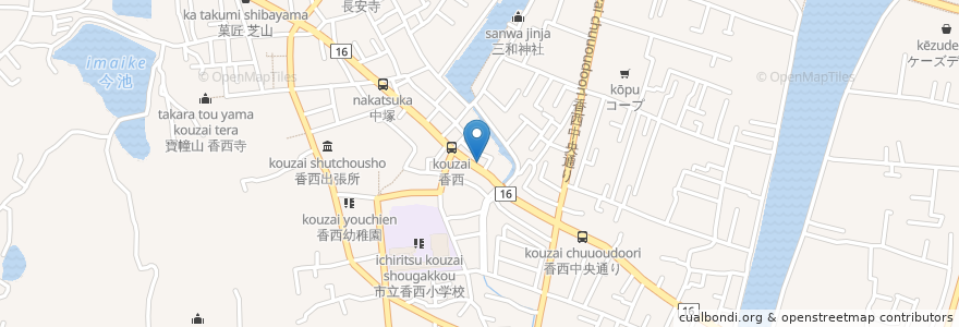 Mapa de ubicacion de 香川銀行 en Япония, Кагава, 高松市.