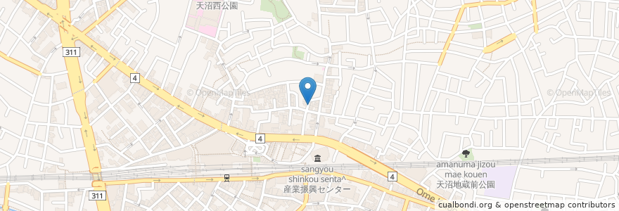 Mapa de ubicacion de コム デ ジュルノー en Japon, Tokyo, 杉並区.