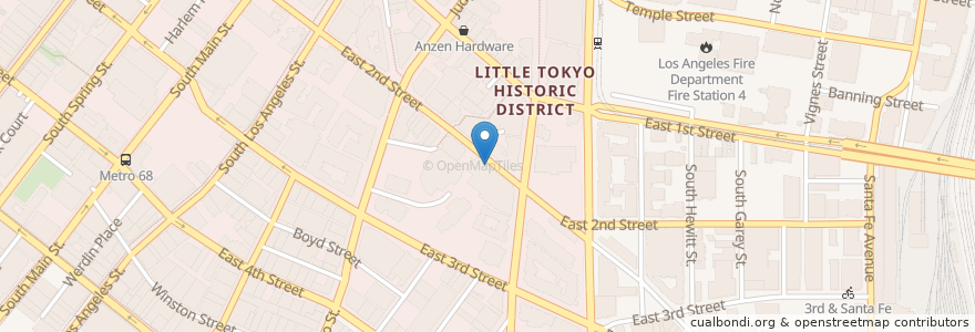 Mapa de ubicacion de T. Yamashita, M.D., Diplomate of Ophthalmogy en 미국, 캘리포니아주, Los Angeles County, 로스앤젤레스.