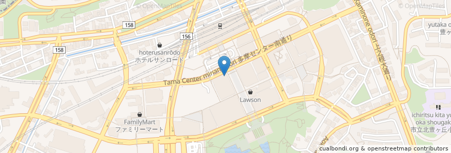 Mapa de ubicacion de 三井住友銀行 en اليابان, 東京都, 多摩市.