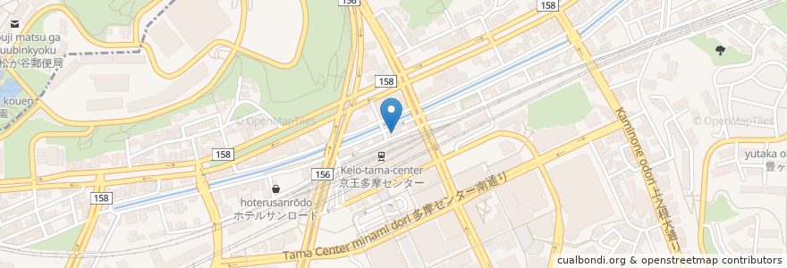 Mapa de ubicacion de はなの舞 en Japonya, 東京都, 多摩市.