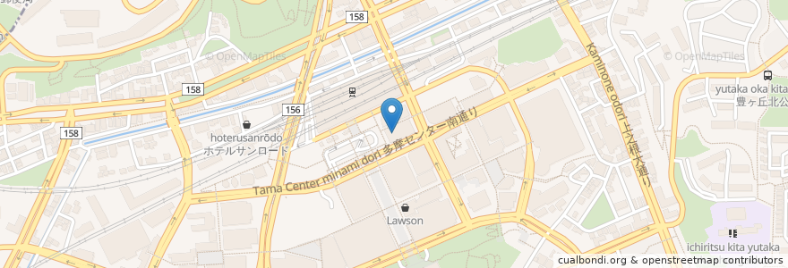 Mapa de ubicacion de 自遊空間 en 일본, 도쿄도, 多摩市.
