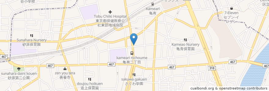 Mapa de ubicacion de 串焼 さと村 en Japão, Tóquio.