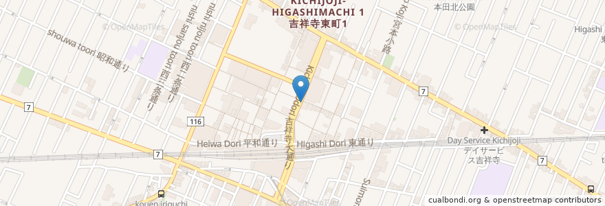 Mapa de ubicacion de 野方ホープ en Япония, Токио, Мусасино.