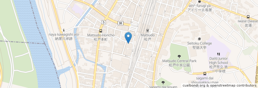 Mapa de ubicacion de ST. Tropez en ژاپن, 千葉県, 松戸市.