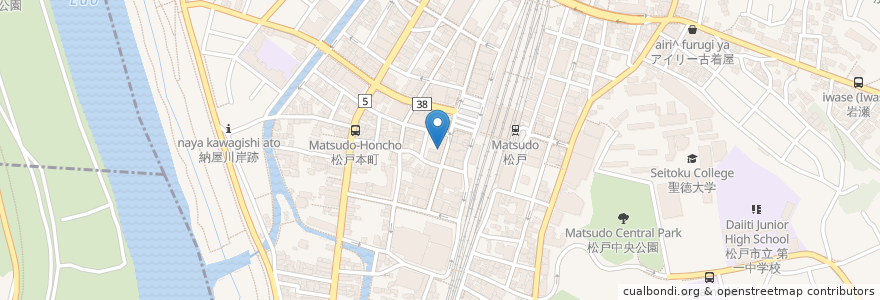 Mapa de ubicacion de SMBC日興証券 en 日本, 千葉県, 松戸市.