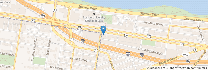 Mapa de ubicacion de Bejing Cafe en États-Unis D'Amérique, Massachusetts, Suffolk County, Boston.