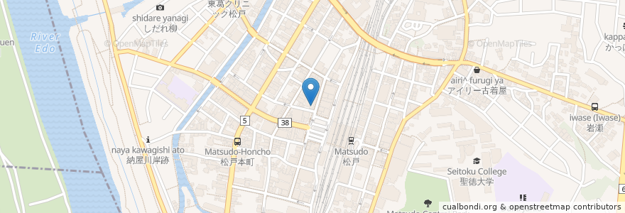 Mapa de ubicacion de ウエルシア en Japonya, 千葉県, 松戸市.