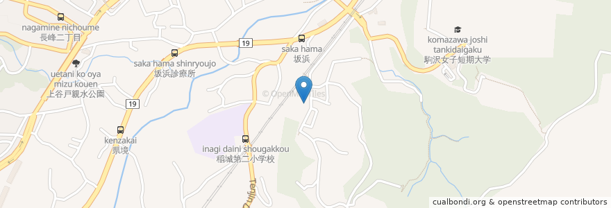 Mapa de ubicacion de 高勝寺 en 일본, 도쿄도, 稲城市.