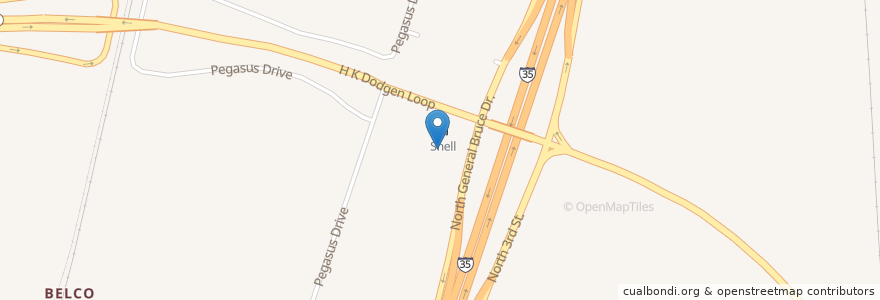 Mapa de ubicacion de Wendy's en Stati Uniti D'America, Texas, Bell County, Temple.