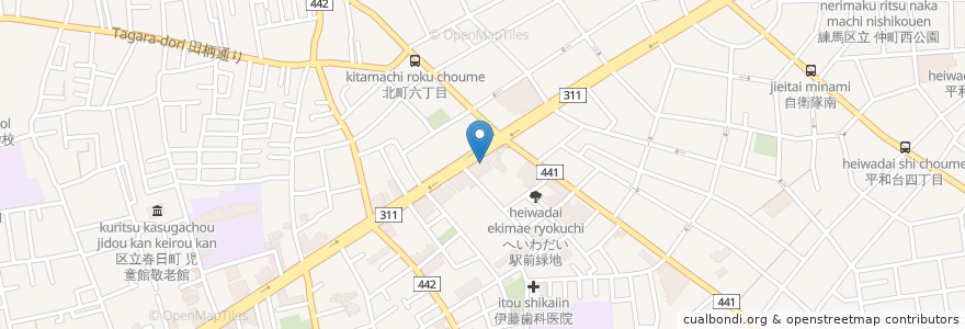 Mapa de ubicacion de 安楽亭 en اليابان, 東京都, 練馬区.