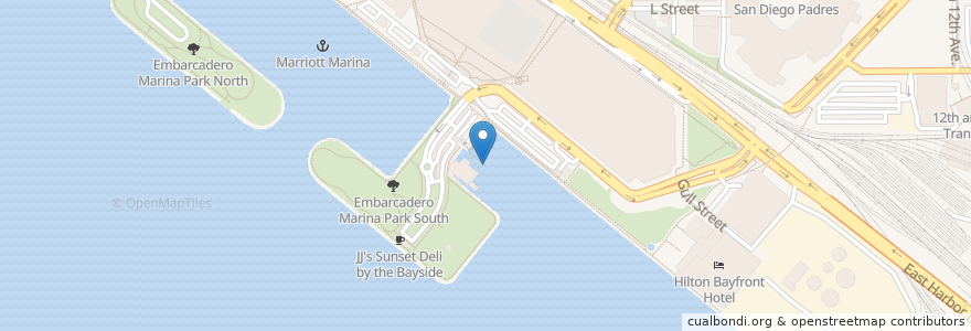 Mapa de ubicacion de Convention Center / 5th Avenue Ferry Landing en 美利坚合众国/美利堅合眾國, 加利福尼亚州/加利福尼亞州, San Diego County, San Diego.