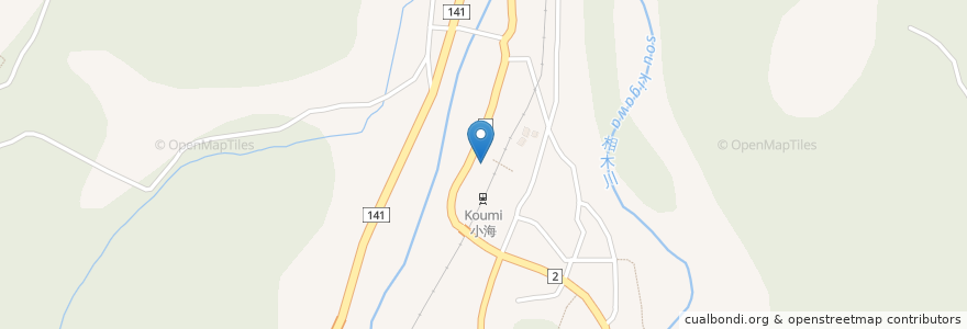 Mapa de ubicacion de 佐久総合病院付属小海診療所 en Japan, Präfektur Nagano, 南佐久郡, 小海町.