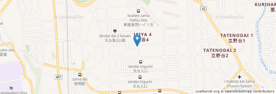 Mapa de ubicacion de うさぎ en 日本, 神奈川県, 座間市.