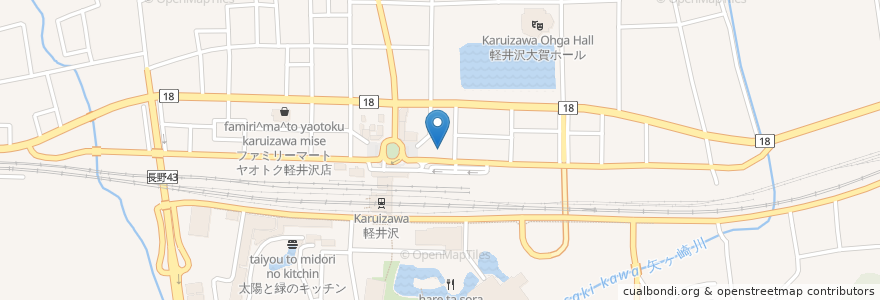 Mapa de ubicacion de トヨタカー・リース en Japan, Nagano Prefecture, Kitasaku County, Karuizawa.