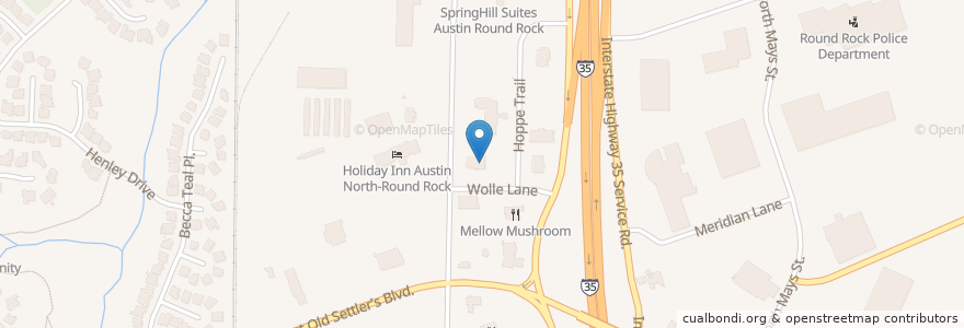 Mapa de ubicacion de Jack Allen's Kitchen en ایالات متحده آمریکا, تگزاس, Round Rock, Williamson County.