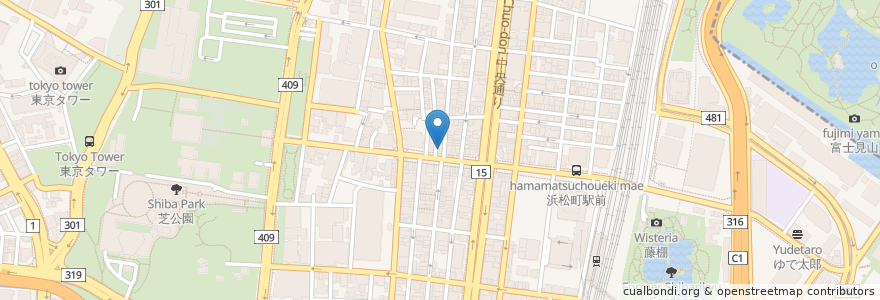 Mapa de ubicacion de りそな銀行 en ژاپن, 東京都, 港区.