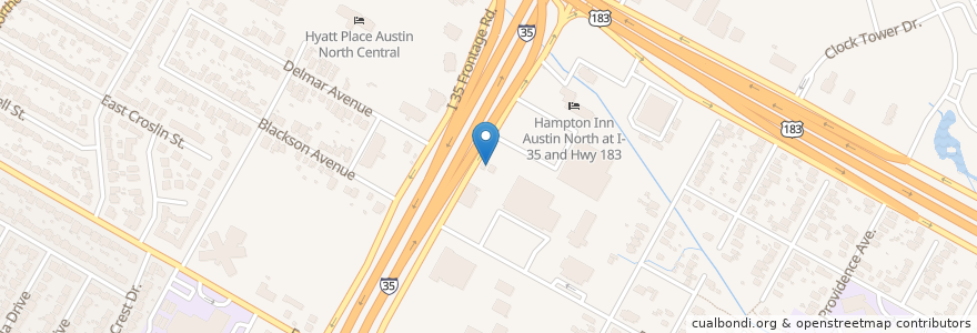 Mapa de ubicacion de Shell en 미국, 텍사스, Travis County, Austin.
