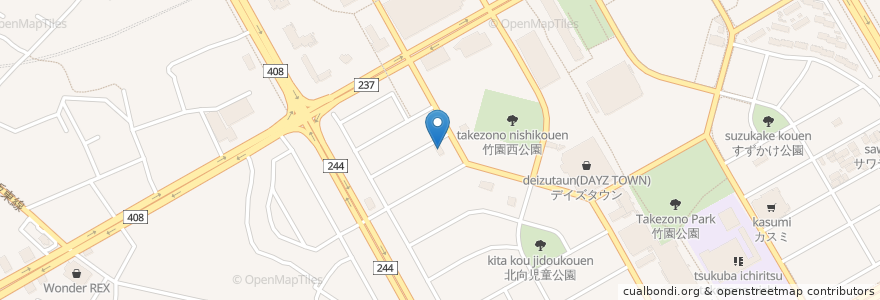 Mapa de ubicacion de 炙りや秀苑 en 日本, 茨城県, 筑波市.