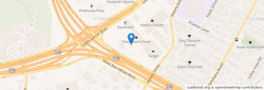 Mapa de ubicacion de Dong Nai en ایالات متحده آمریکا, تگزاس, Travis County, Austin.