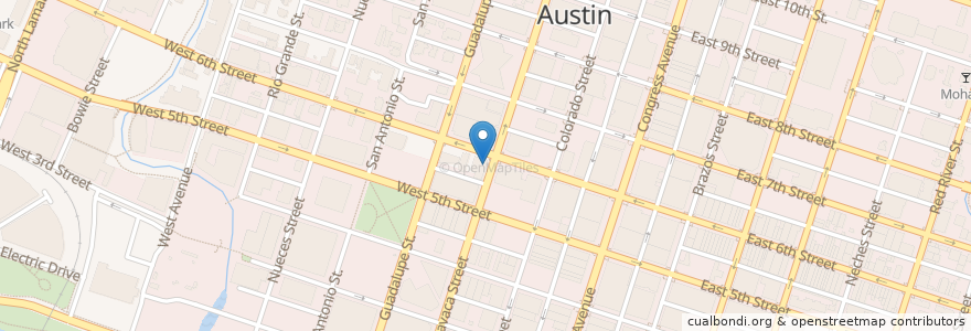 Mapa de ubicacion de Hi-Lo en 미국, 텍사스, Travis County, Austin.