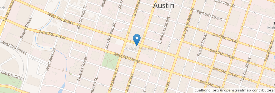 Mapa de ubicacion de Belmont en Stati Uniti D'America, Texas, Travis County, Austin.
