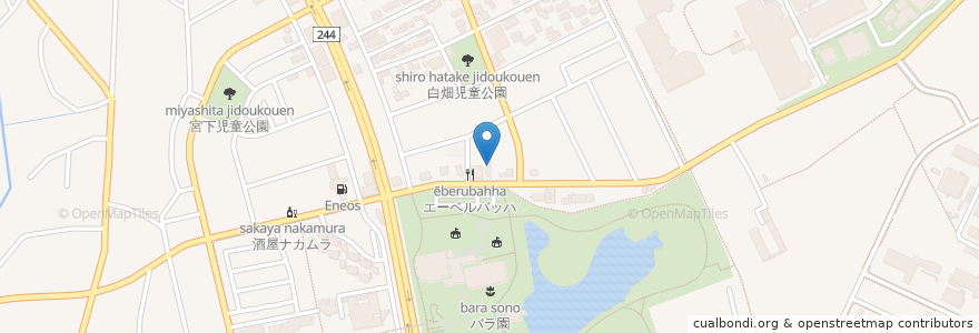 Mapa de ubicacion de ままや(Mamaya) en 日本, 茨城県, 筑波市.