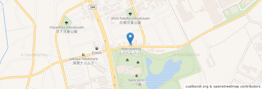 Mapa de ubicacion de 0298 Humburger en 日本, 茨城県, 筑波市.