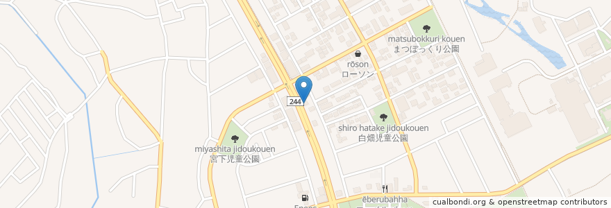 Mapa de ubicacion de チムニー en 日本, 茨城県, 筑波市.