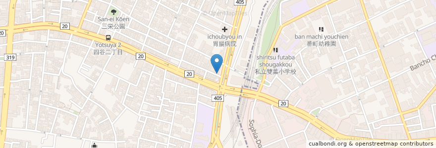 Mapa de ubicacion de 洋食エリーゼ en Japan, Tokio, 新宿区.