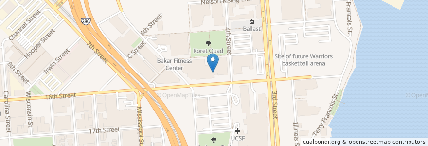 Mapa de ubicacion de Campus Police Office en 미국, 캘리포니아주, 샌프란시스코, 샌프란시스코.