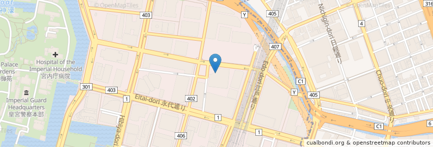 Mapa de ubicacion de DAY・NITE大手町店 en 日本, 東京都, 千代田区.