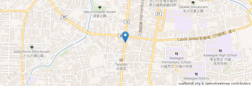 Mapa de ubicacion de ハム・ソーセージ工房 ミオ・カザロ en 日本, 埼玉县, 川越市.