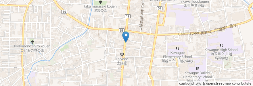 Mapa de ubicacion de VANITOY BAGEL en Япония, Сайтама, 川越市.