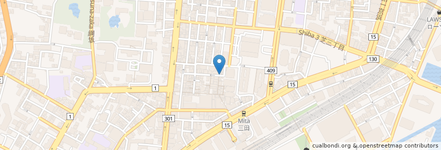 Mapa de ubicacion de 天下一品 en Japon, Tokyo, 港区.