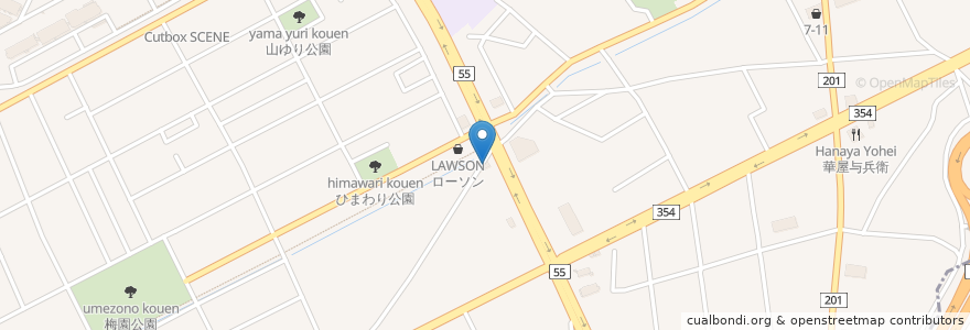 Mapa de ubicacion de イタリアン カリーナ en Jepun, 茨城県, つくば市.