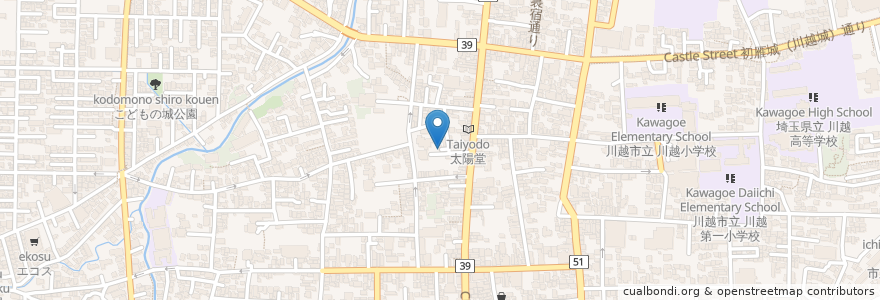 Mapa de ubicacion de 三峰神社 en Japon, Préfecture De Saitama, 川越市.