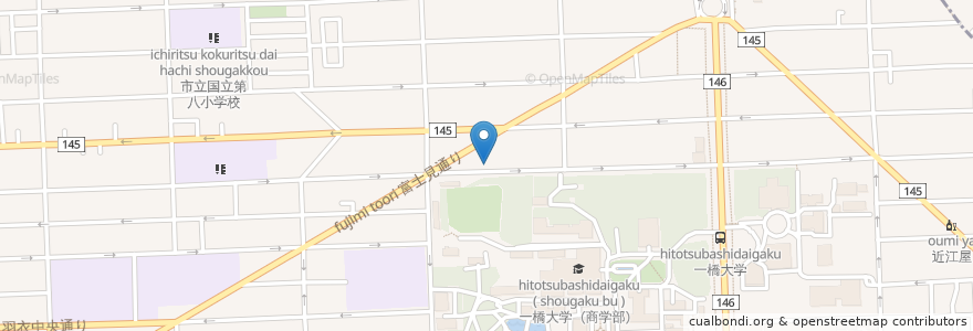 Mapa de ubicacion de 岡産婦人科 en Japan, Tokio, 国立市.