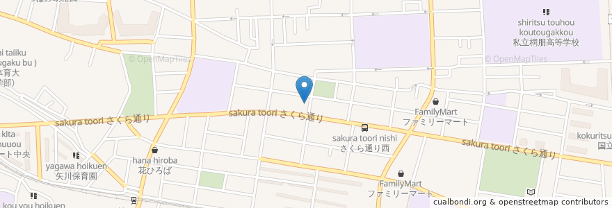 Mapa de ubicacion de Pietro en 日本, 东京都/東京都, 国立市.