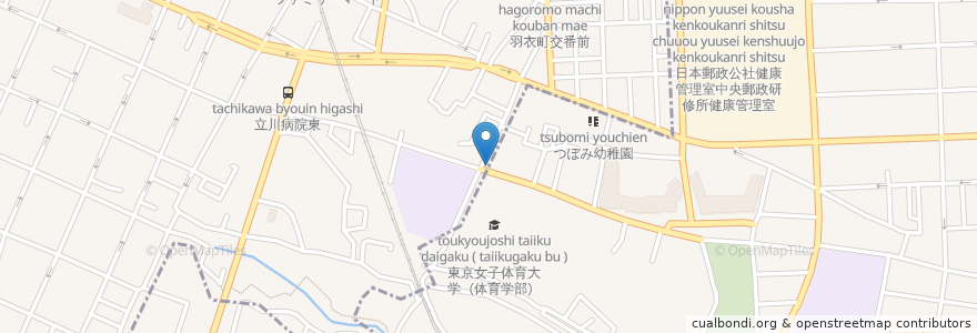 Mapa de ubicacion de ノンノン en Japón, Tokio, Kunitachi.