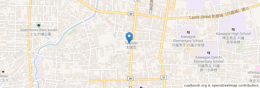 Mapa de ubicacion de はるり銀花 en Japan, 埼玉県, 川越市.