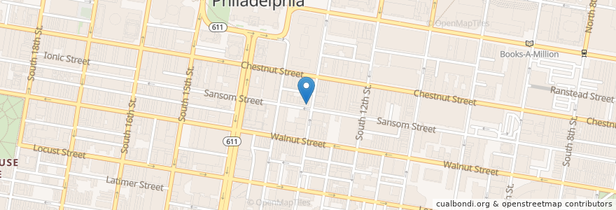 Mapa de ubicacion de Lolitas Restaurant en Estados Unidos Da América, Pensilvânia, Philadelphia County, Philadelphia.