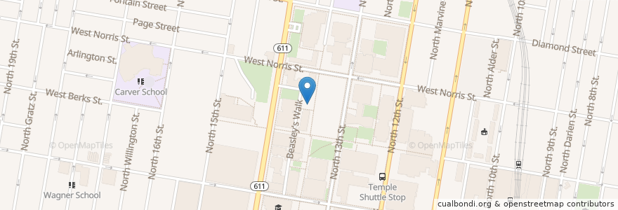 Mapa de ubicacion de Maxi's Pizza en Stati Uniti D'America, Pennsylvania, Philadelphia County, Philadelphia.