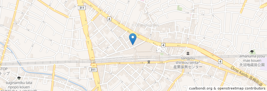 Mapa de ubicacion de Mister Donut en Japon, Tokyo, 杉並区.